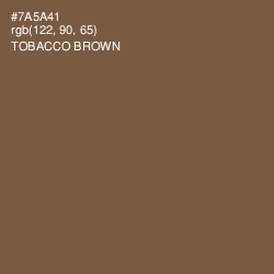 #7A5A41 - Tobacco Brown Color Image